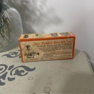 Vintage Heddon River Runt Spook Fishing Lure Original Box- Box ONLY